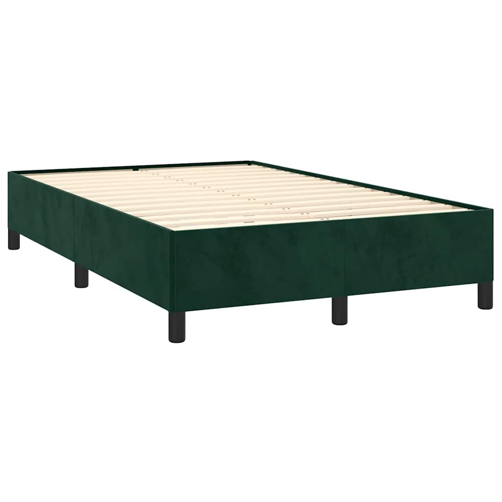 Giroletto senza Materasso Verde Scuro 120x190 cm Velluto