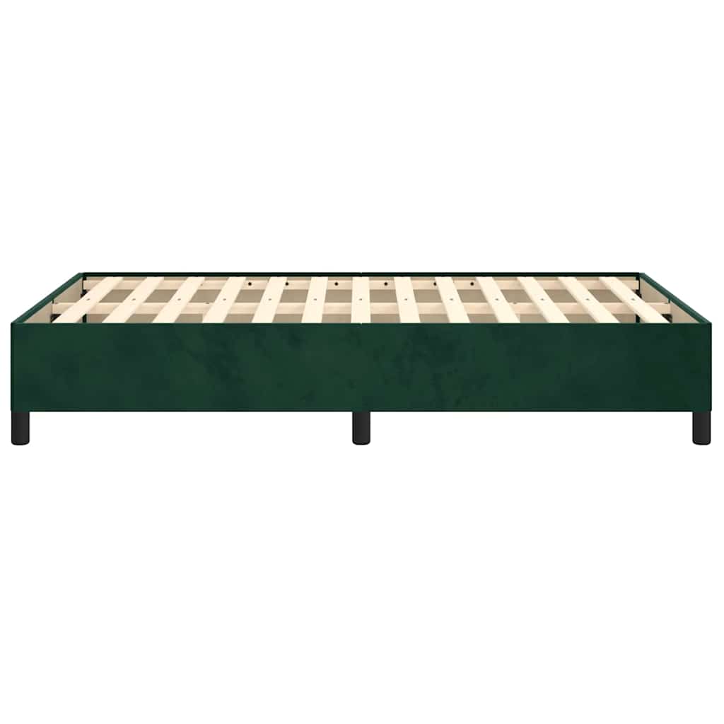 Giroletto senza Materasso Verde Scuro 120x190 cm Velluto