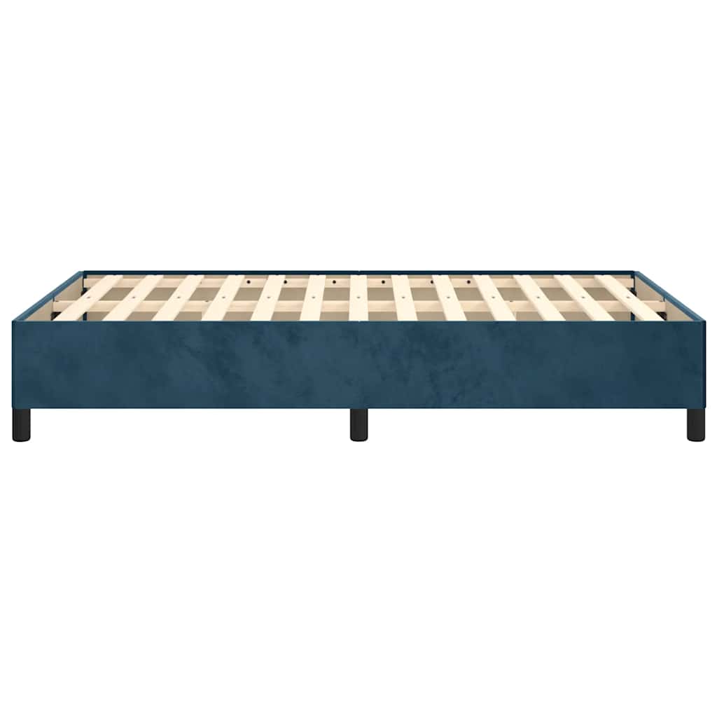 Giroletto senza Materasso Blu Scuro 120x190 cm Velluto | homemem39
