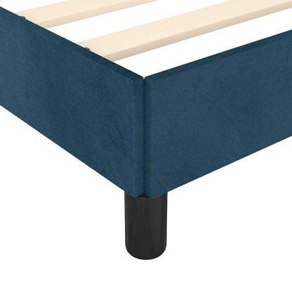 Giroletto senza Materasso Blu Scuro 120x190 cm Velluto | homemem39