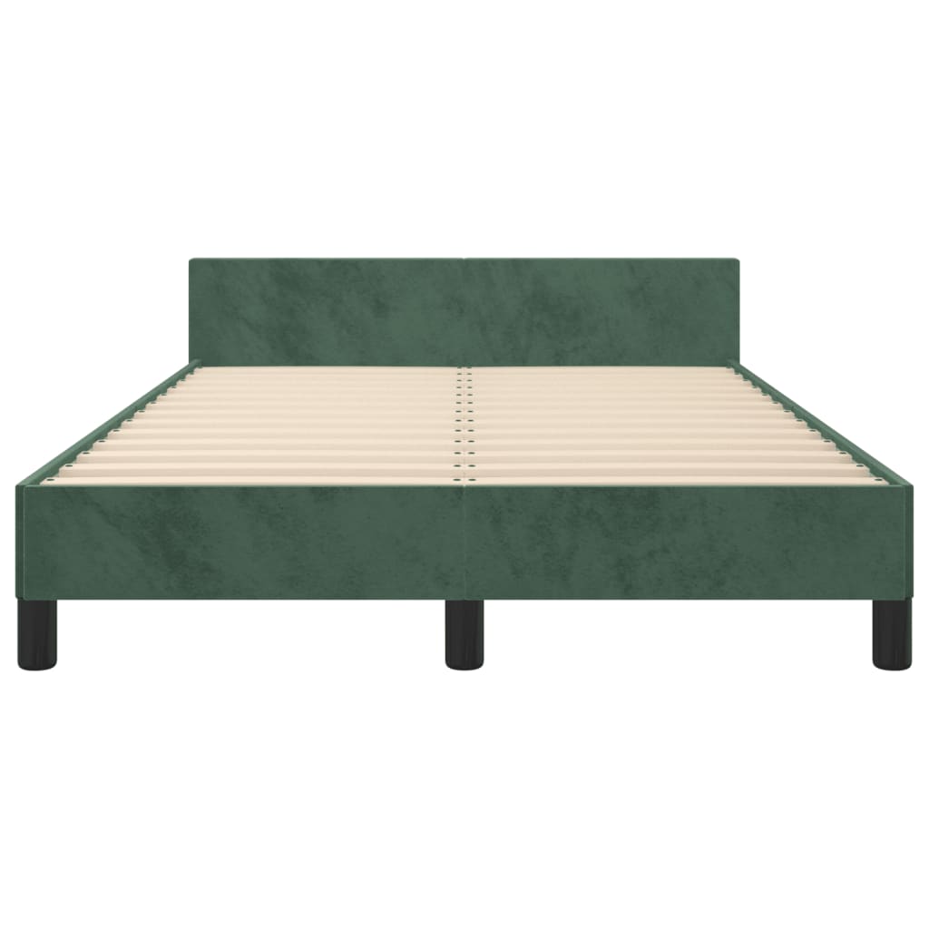 Giroletto senza Materasso Verde Scuro 120x190 cm Velluto - homemem39