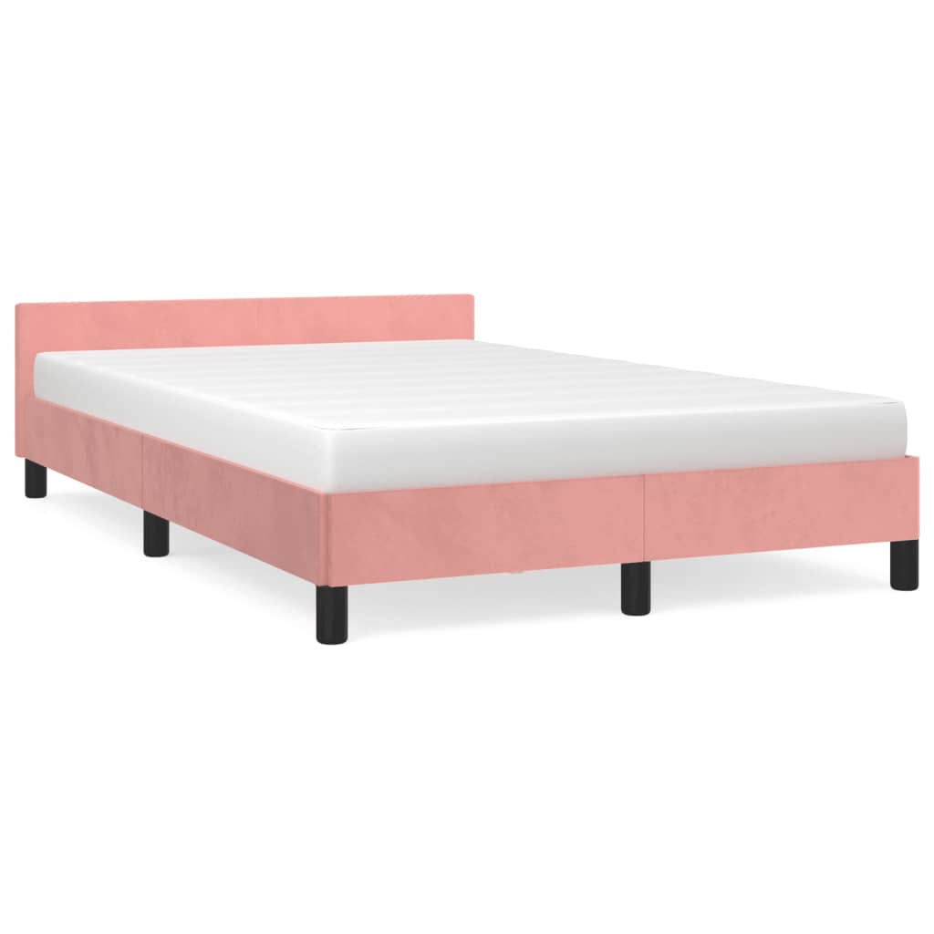 Giroletto senza Materasso Rosa 120x190 cm Velluto | homemem39