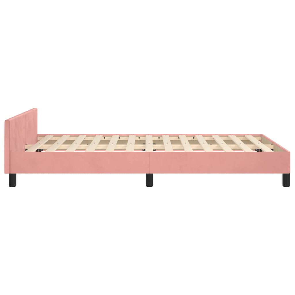 Giroletto senza Materasso Rosa 120x190 cm Velluto | homemem39