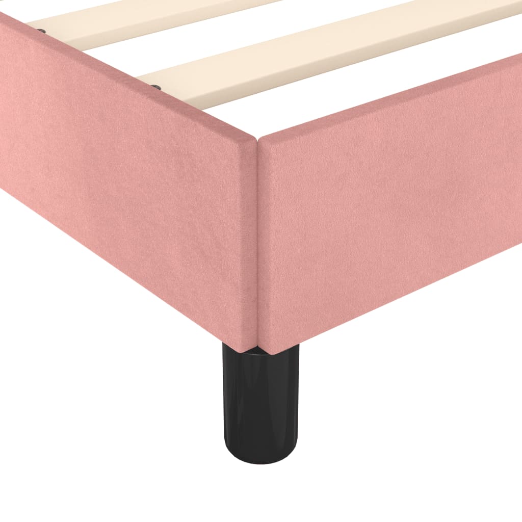 Giroletto senza Materasso Rosa 120x190 cm Velluto | homemem39