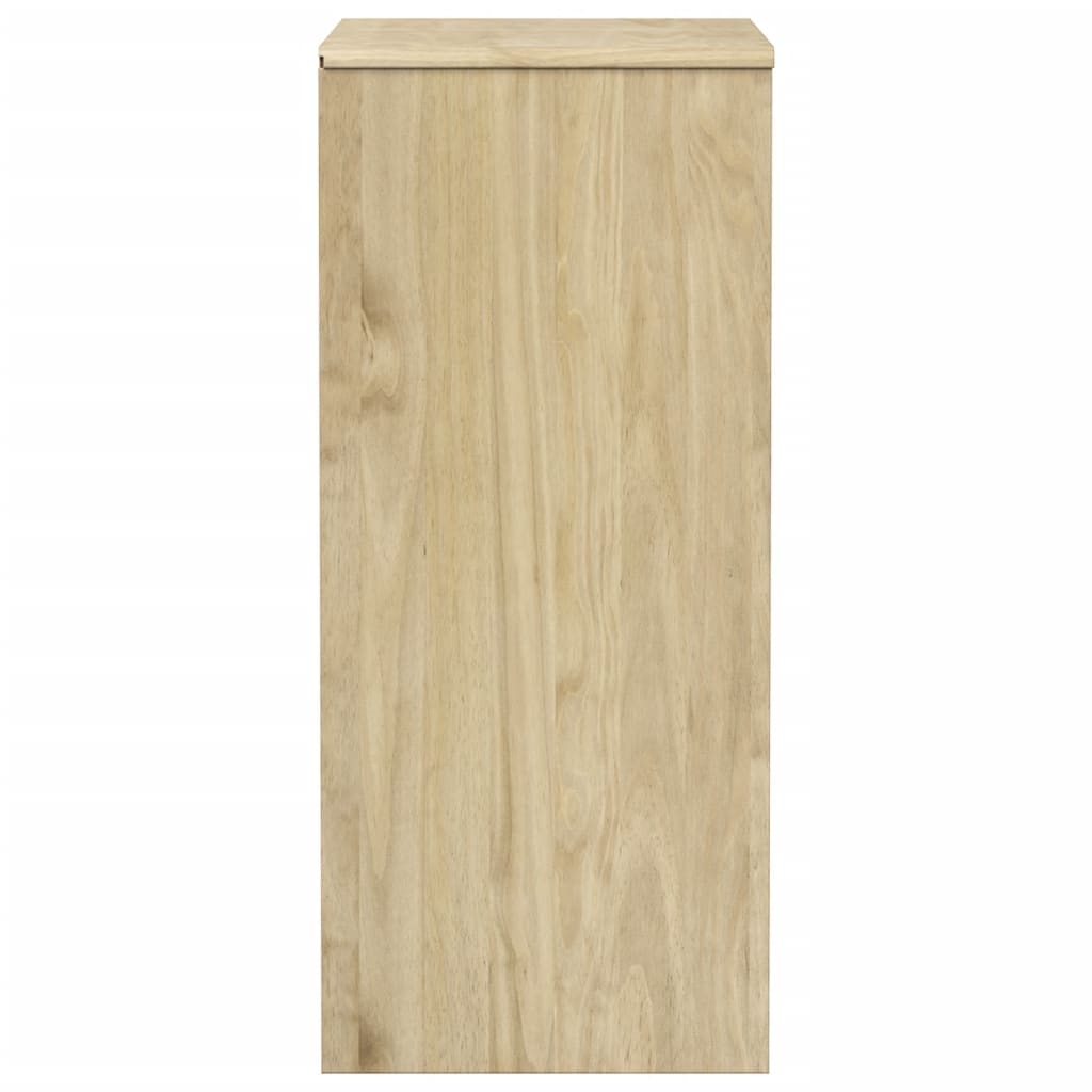 Comodino SAUDA Rovere 76,5x39x91 cm in Legno Massello di Pino - homemem39