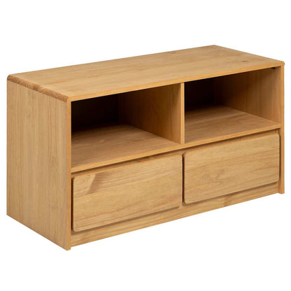Mobile TV SAUDA Rovere 99x43x55 cm in Legno Massello di Pino | homemem39