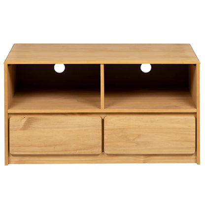 Tv Cabinet SAUDA Medium Oak Solid Pine Wood | homemem39