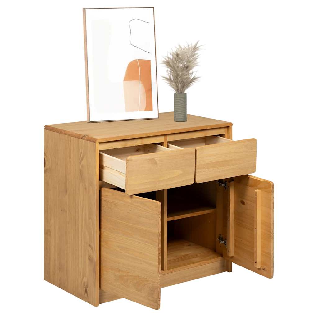 Credenza SAUDA 80x43x75,5 cm in Legno Massello di Pino | homemem39