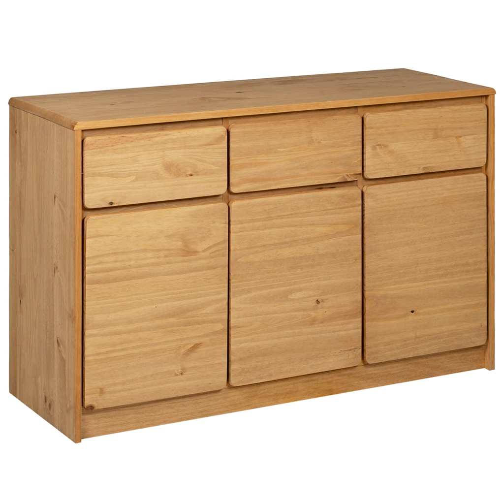 Credenza SAUDA Rovere 114x43x75,5 cm in Legno Massello di Pino - homemem39