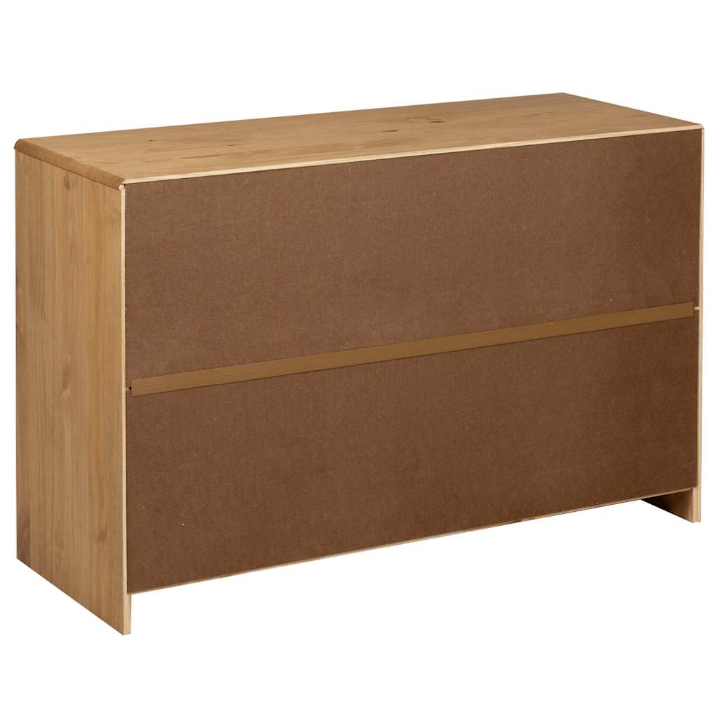 Credenza SAUDA Rovere 114x43x75,5 cm in Legno Massello di Pino - homemem39
