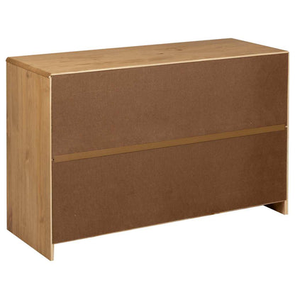 Credenza SAUDA Rovere 114x43x75,5 cm in Legno Massello di Pino - homemem39