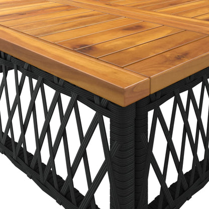 Set Divani da Giardino 2 pz con Cuscini in Polyrattan Nero - homemem39