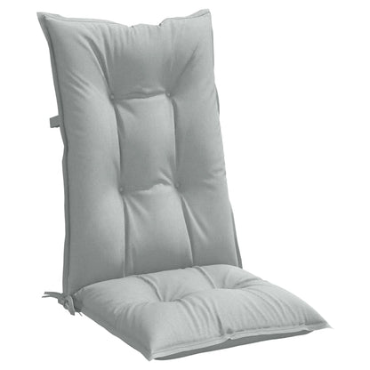 Cuscini Sedia Schiena Alta 6 Grigio Mélange 120x50x7 Tessuto | homemem39