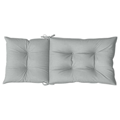 Cuscini Sedia Schiena Alta 6 Grigio Mélange 120x50x7 Tessuto | homemem39
