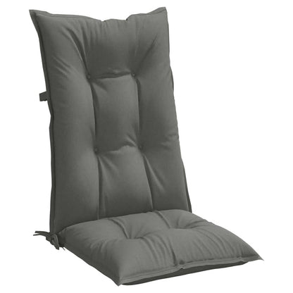 Cuscini Sedia Schiena Alta 2 Grigio Mélange 120x50x7 Tessuto | homemem39