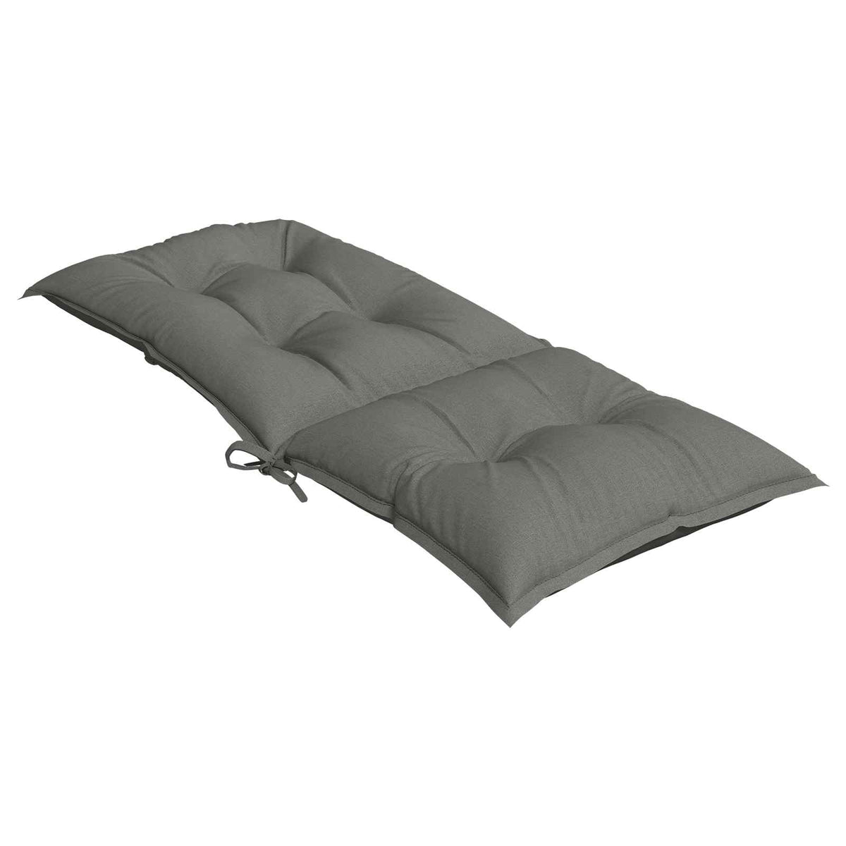 Cuscini Sedia Schiena Alta 4 Grigio Mélange 120x50x7 Tessuto