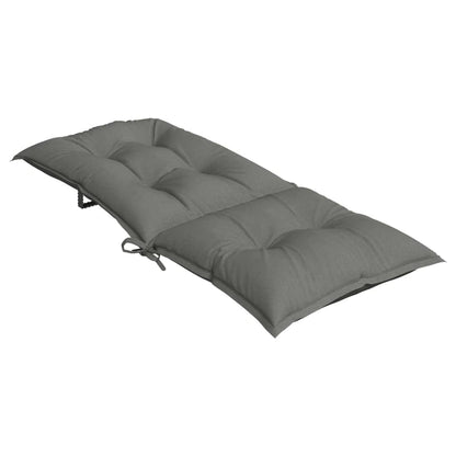 Cuscini Sedia Schiena Alta 6 Grigio Mélange 120x50x7 Tessuto | homemem39