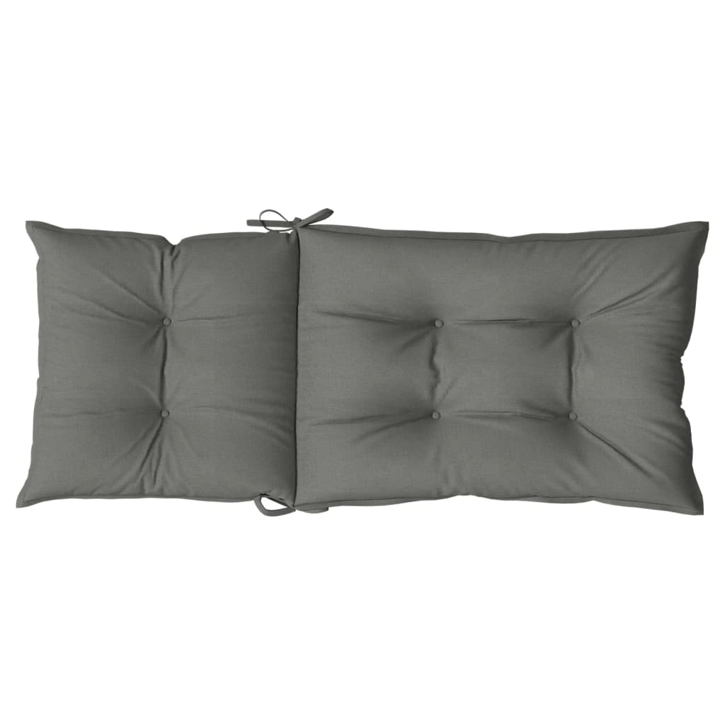 Cuscini Sedia Schiena Alta 6 Grigio Mélange 120x50x7 Tessuto | homemem39