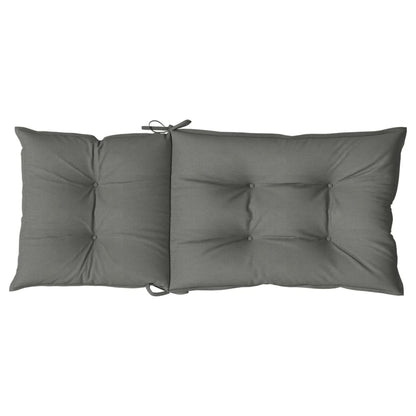Cuscini Sedia Schiena Alta 6 Grigio Mélange 120x50x7 Tessuto | homemem39