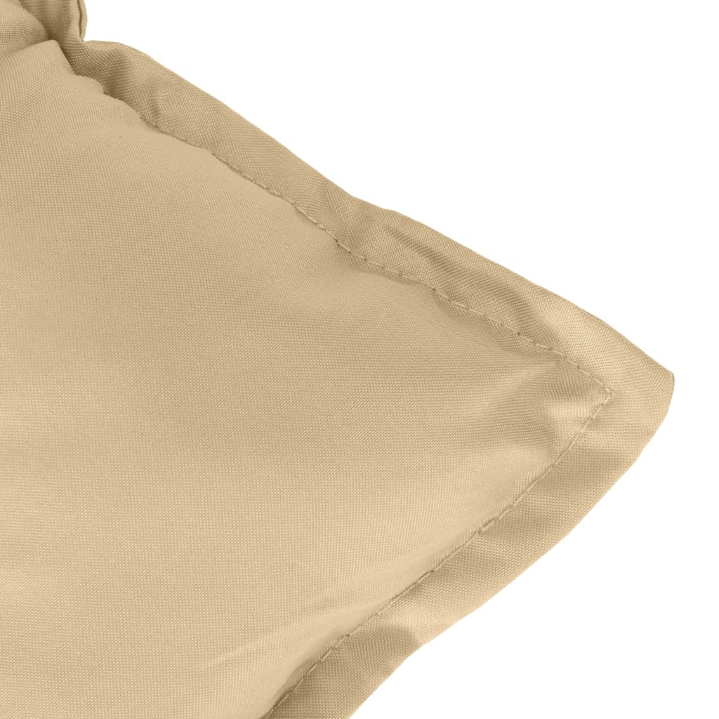Cuscini Sedia Schiena Alta 2 Beige Mélange 120x50x7 Tessuto | homemem39