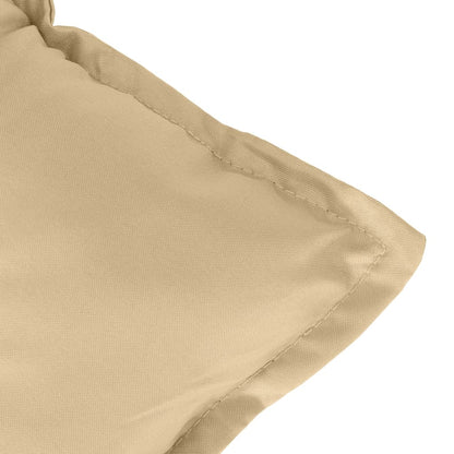 Cuscini Sedia Schiena Alta 2 Beige Mélange 120x50x7 Tessuto | homemem39