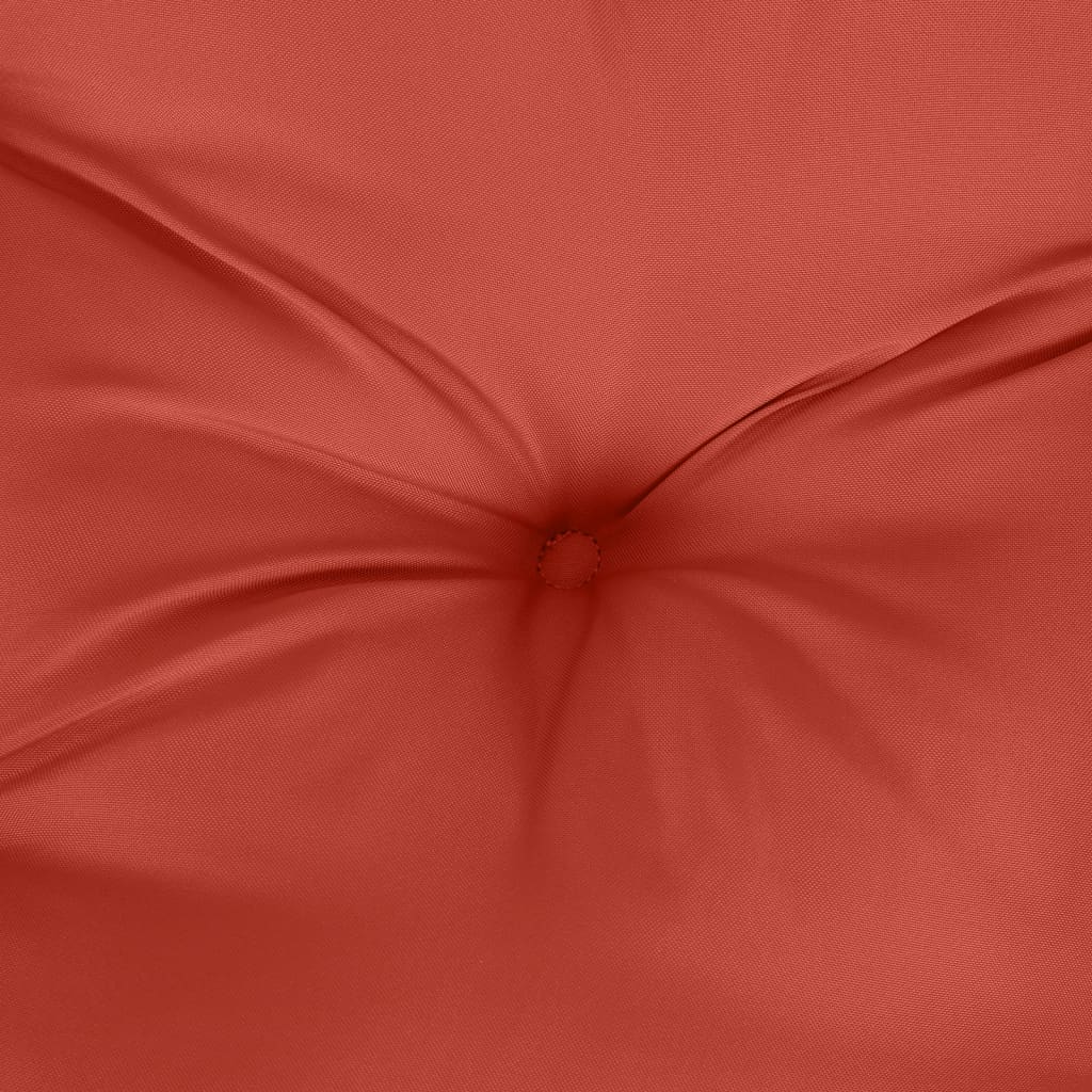 Cuscini Sedia Schiena Alta 2 Rosso Mélange 120x50x7 Tessuto | homemem39