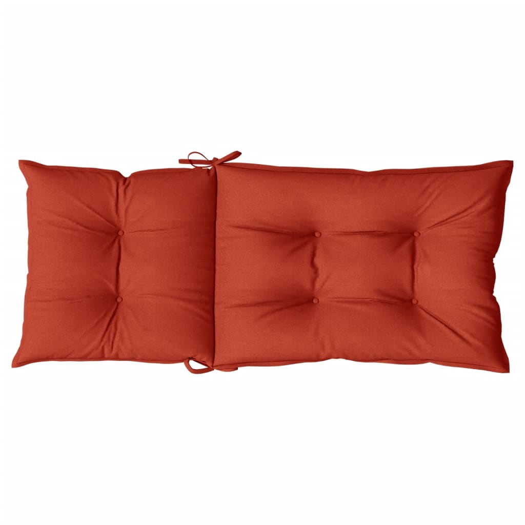 Cuscini Sedia Schiena Alta 6 Rosso Mélange 120x50x7 Tessuto | homemem39