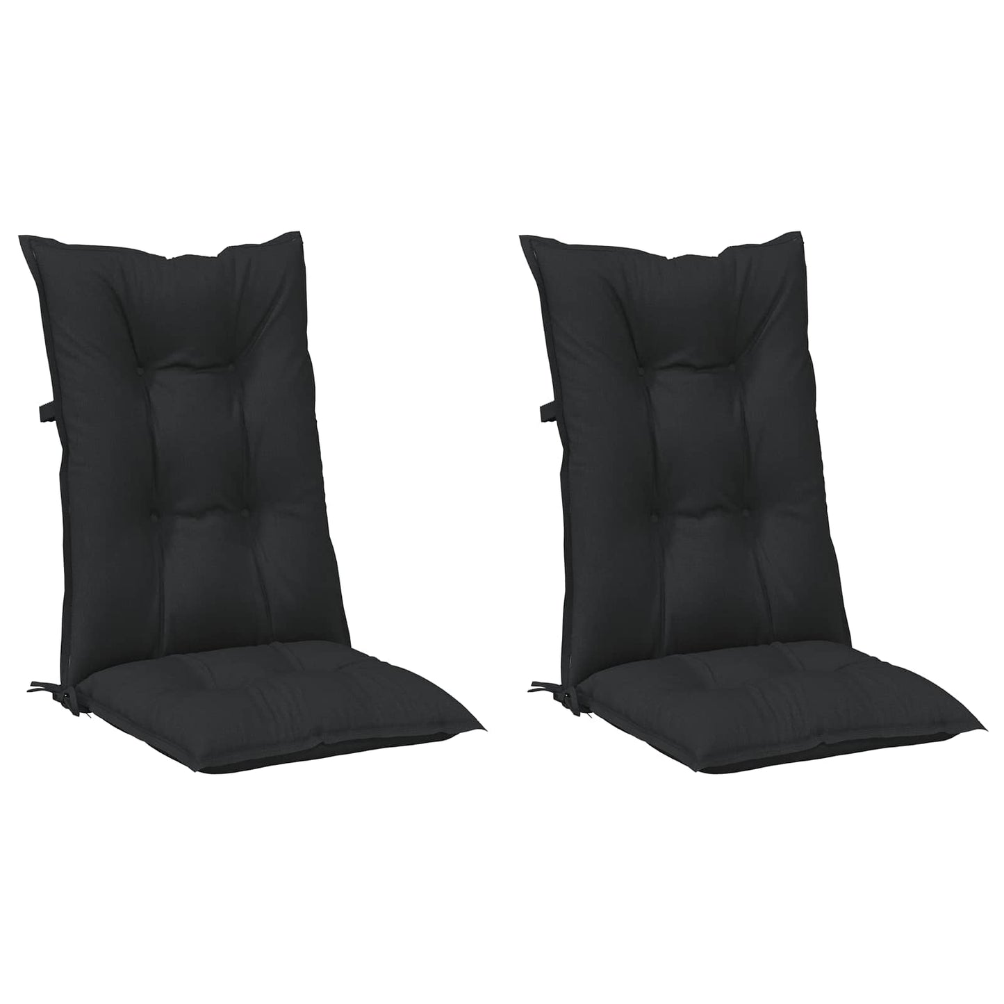 Set di cuscini per sedia alta 2 pcs Melange nero | homemem39