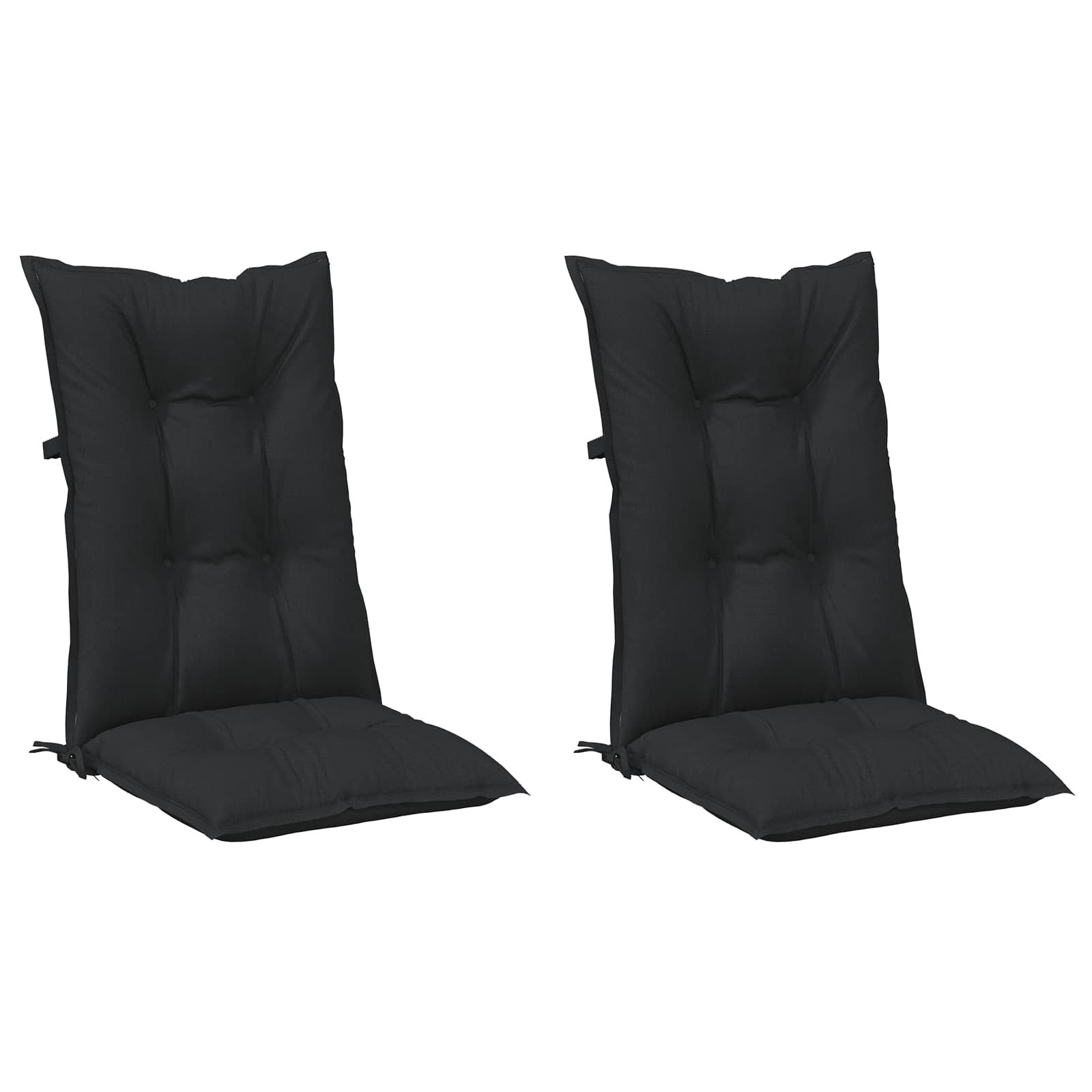 Set di cuscini per sedia alta 2 pcs Melange nero | homemem39