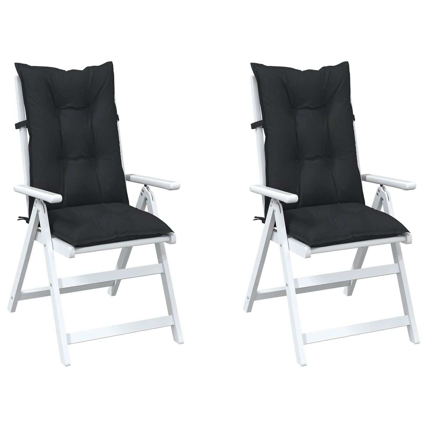 Set di cuscini per sedia alta 2 pcs Melange nero | homemem39