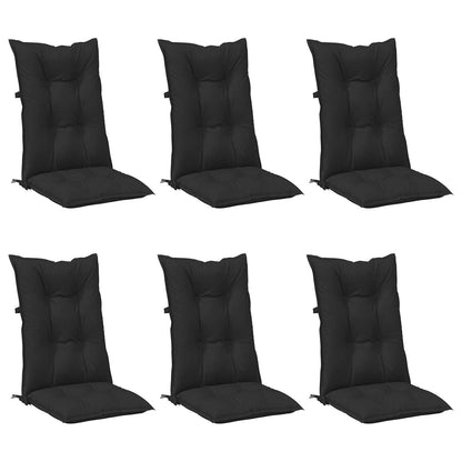 Set di cuscini per sedia alta 6 pcs Melange nero | homemem39
