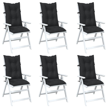Set di cuscini per sedia alta 6 pcs Melange nero | homemem39