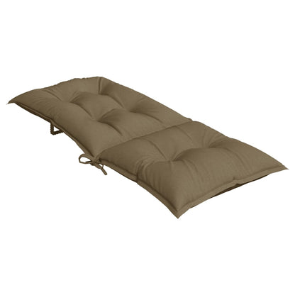 Cuscini Sedia Schiena Alta 6 Tortora Mélange 120x50x7 Tessuto | homemem39