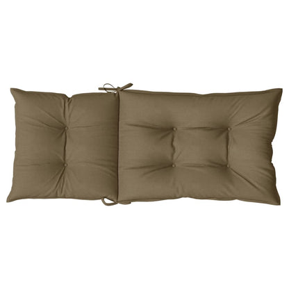 Cuscini Sedia Schiena Alta 6 Tortora Mélange 120x50x7 Tessuto | homemem39