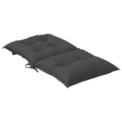 Cuscini Sedia Schiena Bassa 2 pz Antracite Mélange 100x50x7 cm | homemem39