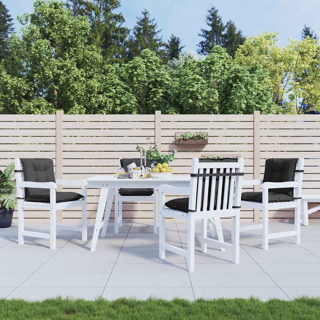 Cuscini Sedia Schiena Bassa 4 pz Antracite Mélange 100x50x7 cm | homemem39