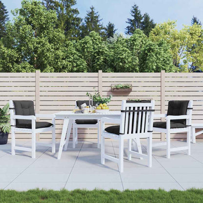 Cuscini Sedia Schiena Bassa 4 pz Antracite Mélange 100x50x7 cm | homemem39