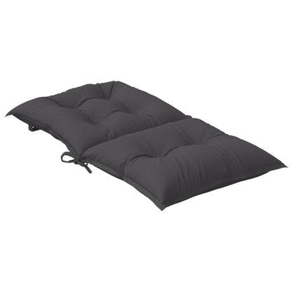 Cuscini Sedia Schiena Bassa 4 pz Antracite Mélange 100x50x7 cm | homemem39