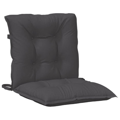 Cuscini Sedia Schiena Bassa 6 pz Antracite Mélange 100x50x7 cm | homemem39