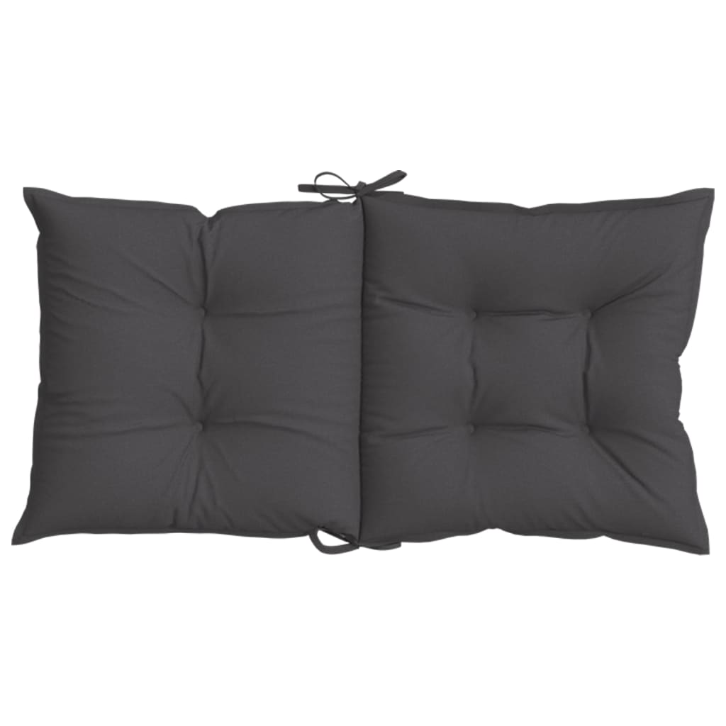 Cuscini Sedia Schiena Bassa 6 pz Antracite Mélange 100x50x7 cm | homemem39
