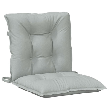Cuscini Sedia Schiena Bassa 4 pz Grigio Mélange 100x50x7 cm | homemem39