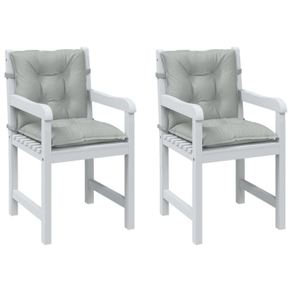 Cuscini Sedia Schiena Bassa 4 pz Grigio Mélange 100x50x7 cm | homemem39