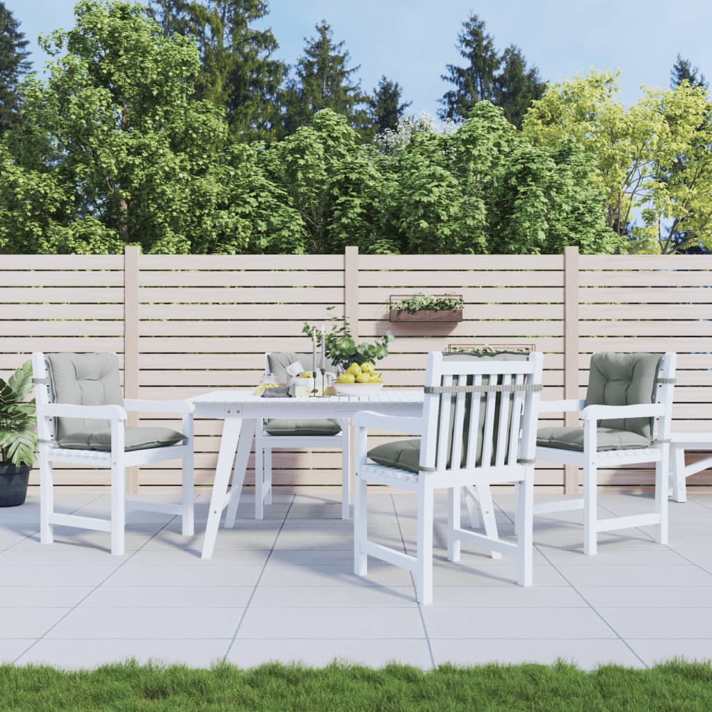 Cuscini Sedia Schiena Bassa 4 pz Grigio Mélange 100x50x7 cm | homemem39