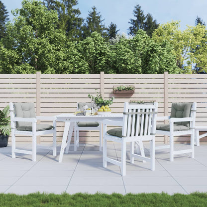 Cuscini Sedia Schiena Bassa 4 pz Grigio Mélange 100x50x7 cm | homemem39