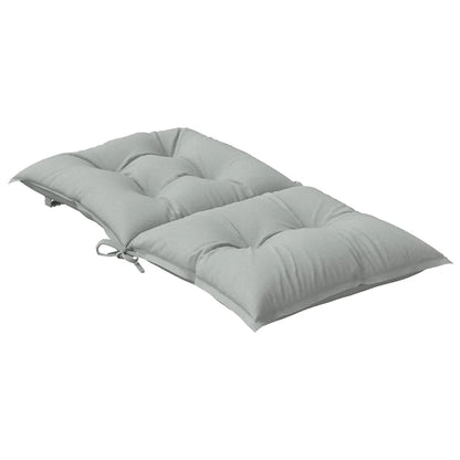 Cuscini Sedia Schiena Bassa 4 pz Grigio Mélange 100x50x7 cm | homemem39