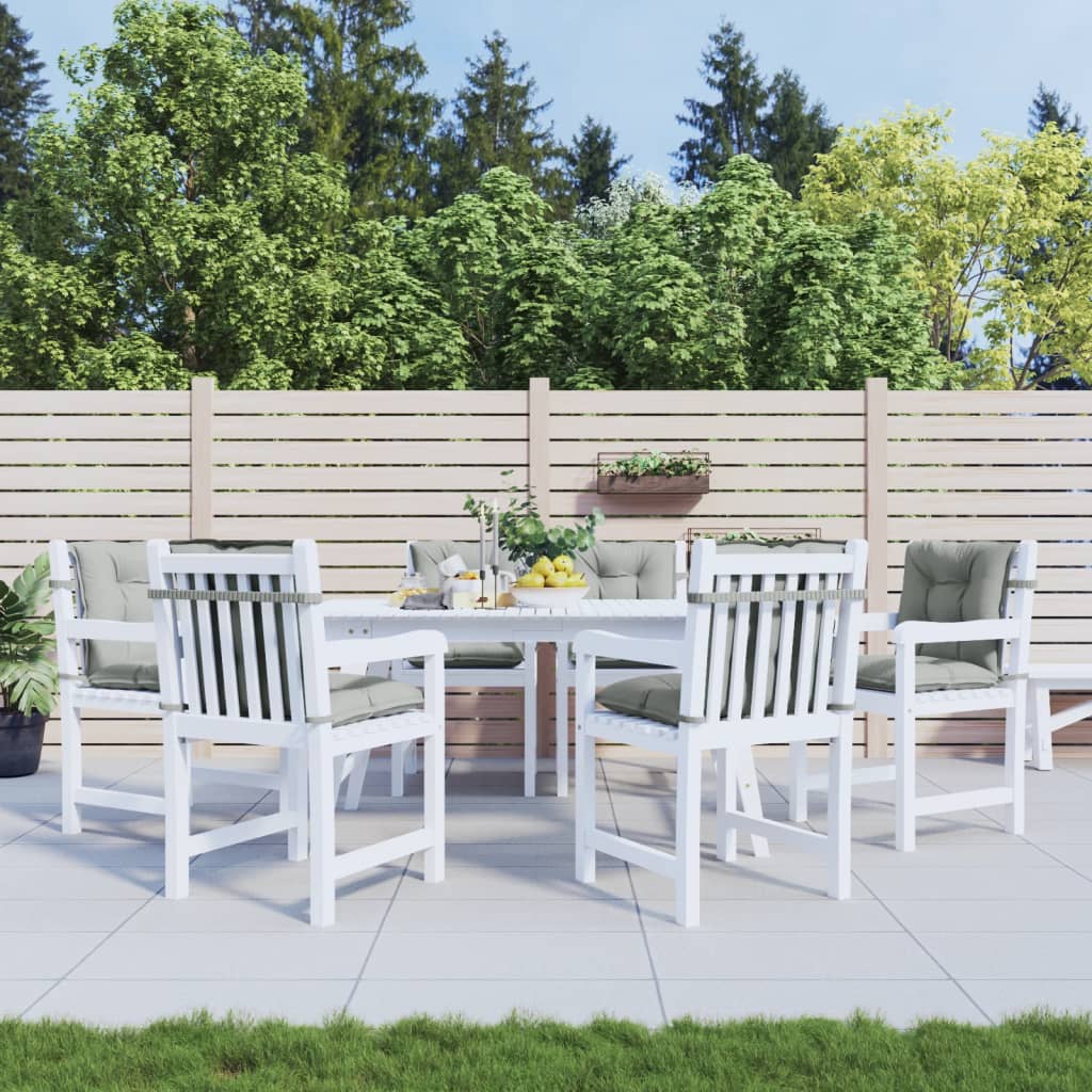 Cuscini Sedia Schiena Bassa 4 pz Grigio Mélange 100x50x7 cm | homemem39