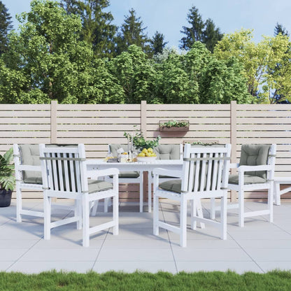 Cuscini Sedia Schiena Bassa 4 pz Grigio Mélange 100x50x7 cm | homemem39