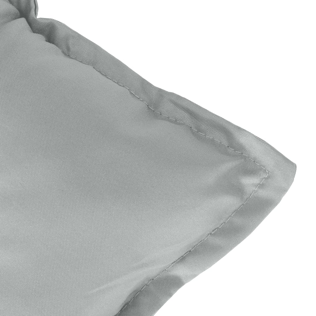 Cuscini Sedia Schiena Bassa 4 pz Grigio Mélange 100x50x7 cm | homemem39