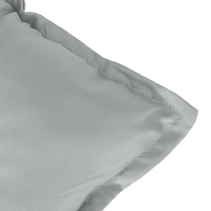 Cuscini Sedia Schiena Bassa 4 pz Grigio Mélange 100x50x7 cm | homemem39