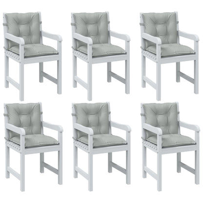Cuscini Sedia Schiena Bassa 4 pz Grigio Mélange 100x50x7 cm | homemem39